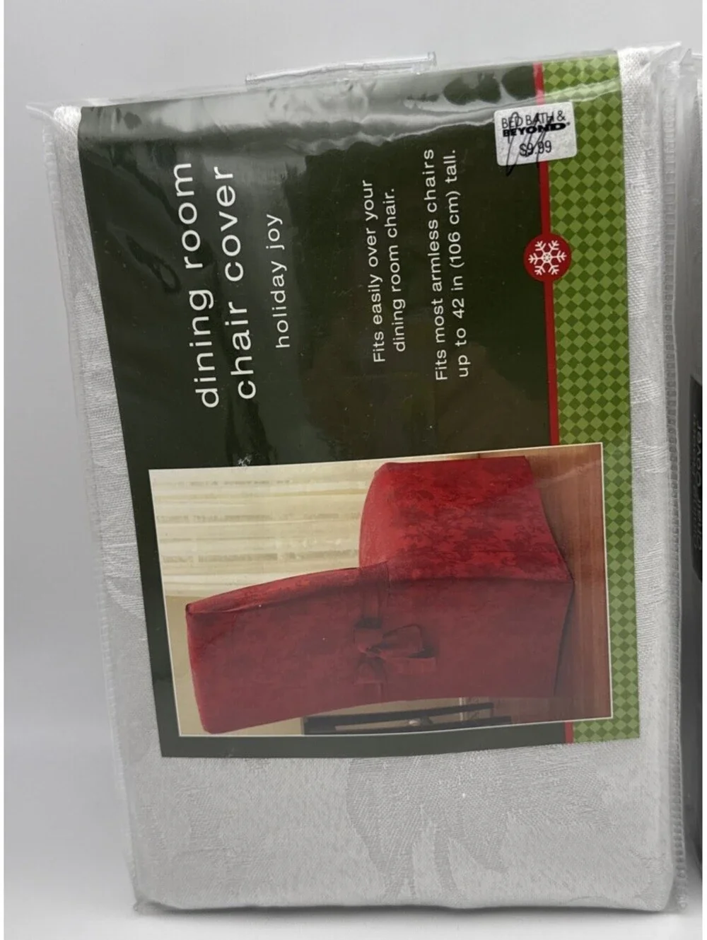 Set Of 2  Holiday Dining Chair Cover From Bed Bath & Beyond